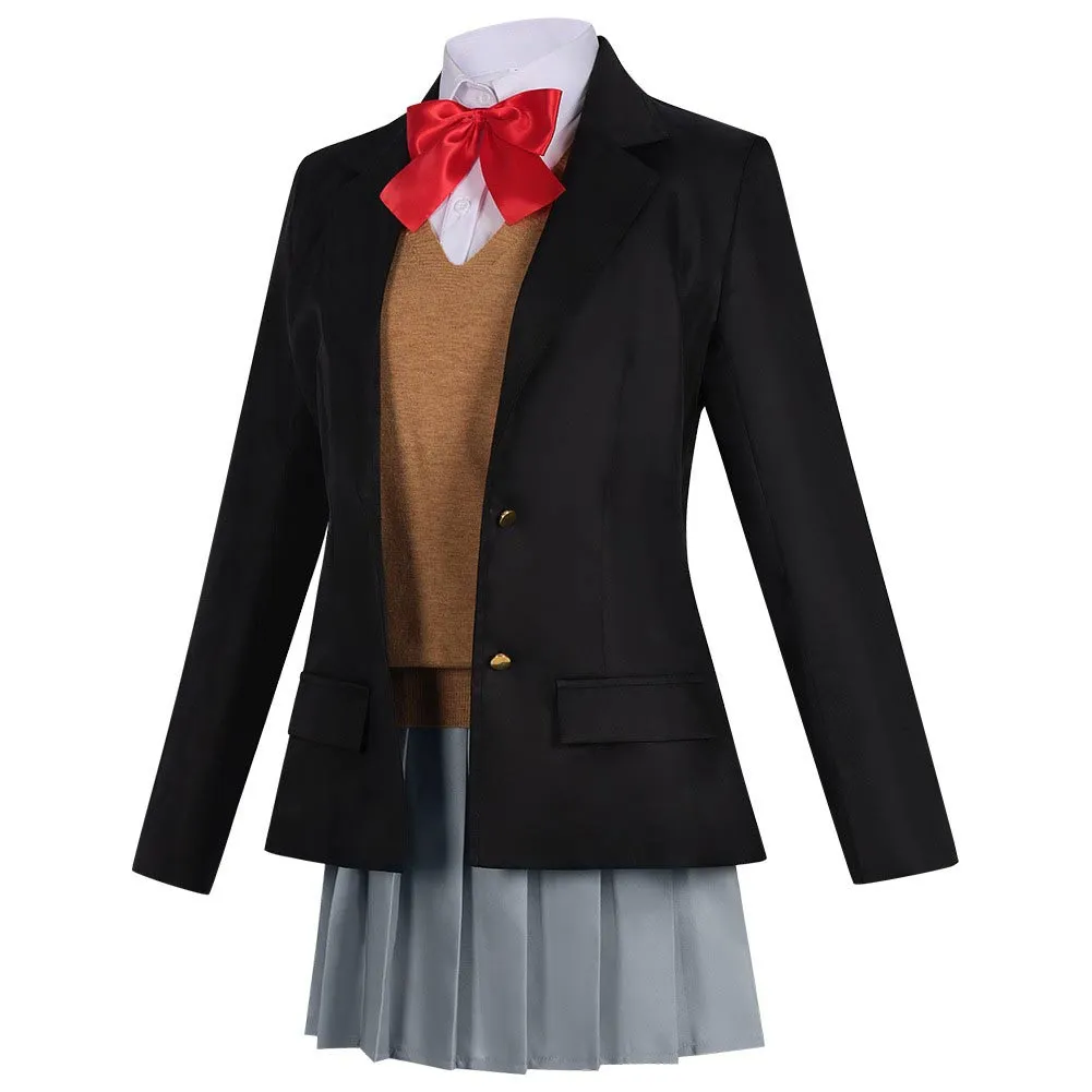 2.5 Dimensional Seduction Mikari Tachibana Women Black Uniform Cosplay Costume