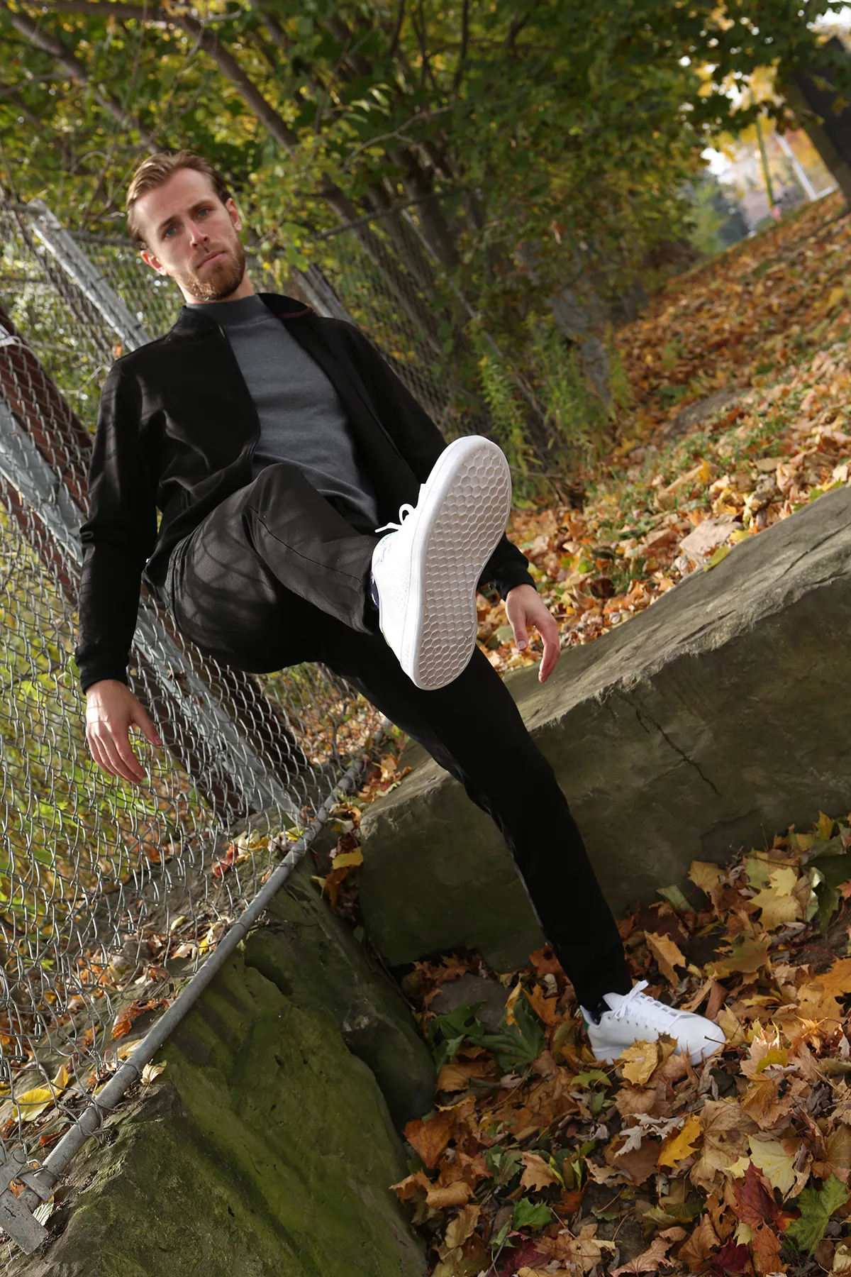 7 Downie St. - Grey Melange Mock Neck