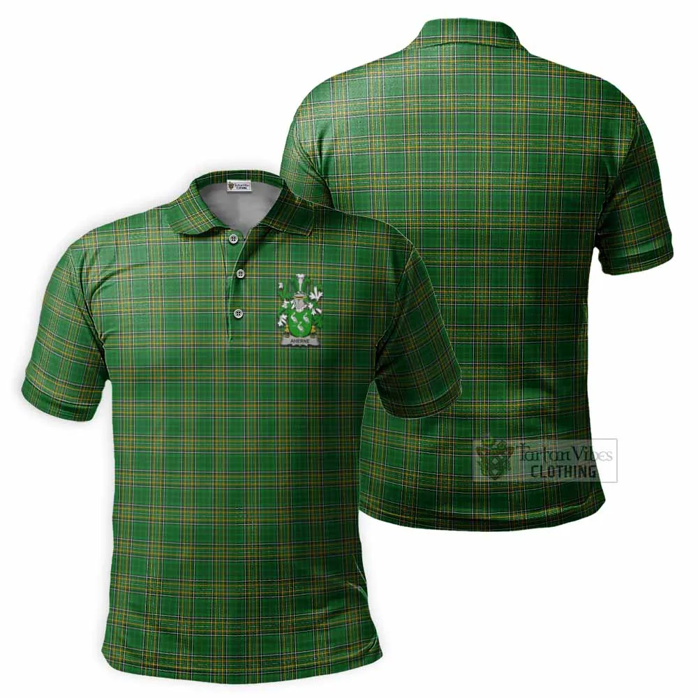 Aherne Irish Clan Tartan Men's Polo Shirt with Coat of Arms
