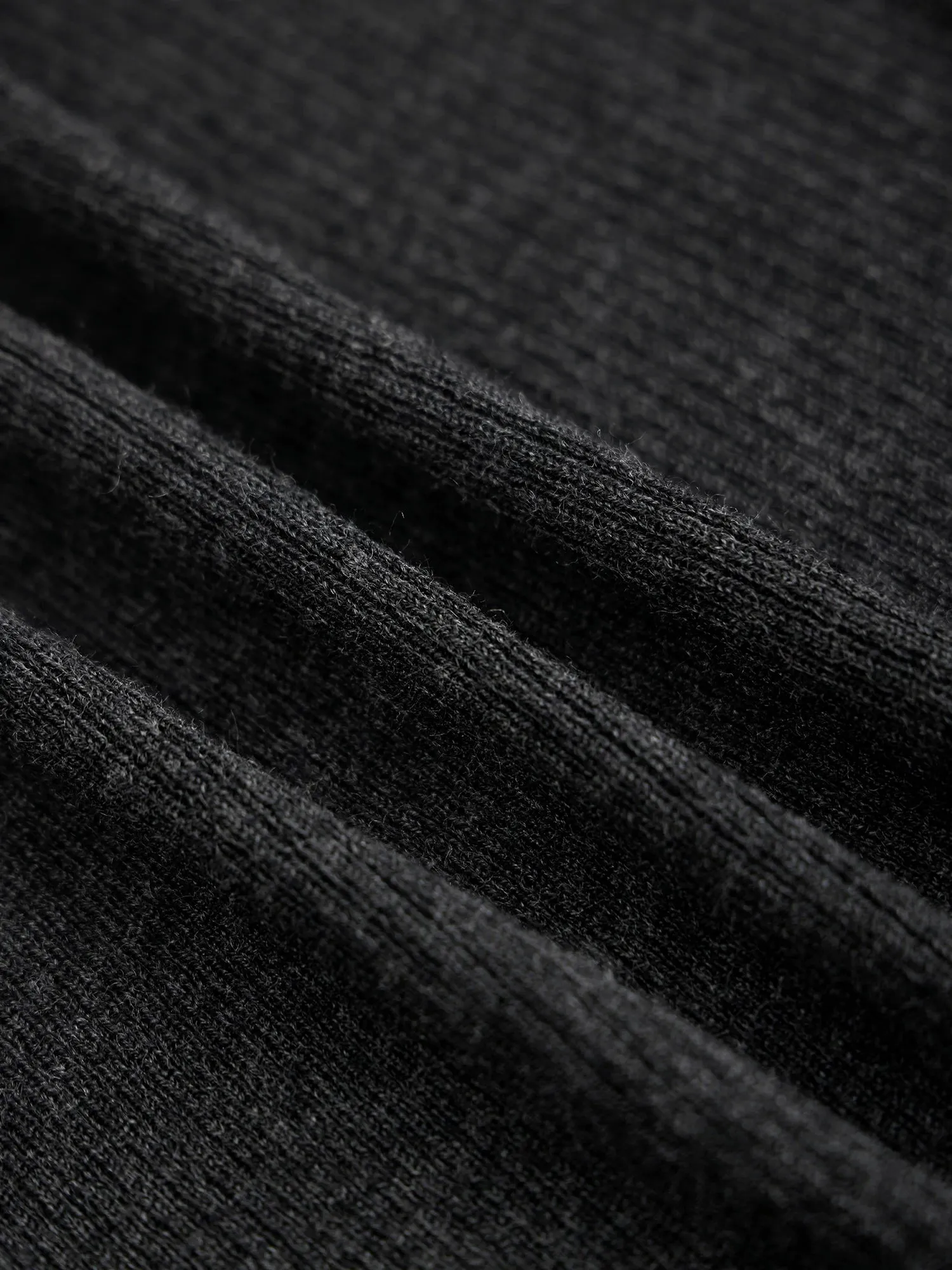 Amoretu Silk & Wool Long Sleeve Button Down Knit Dress