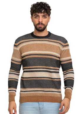 Black-Design116 Br-Striped Pullover