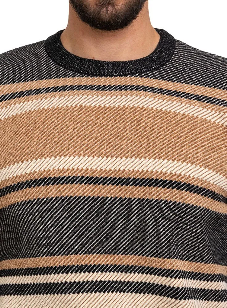 Black-Design116 Br-Striped Pullover