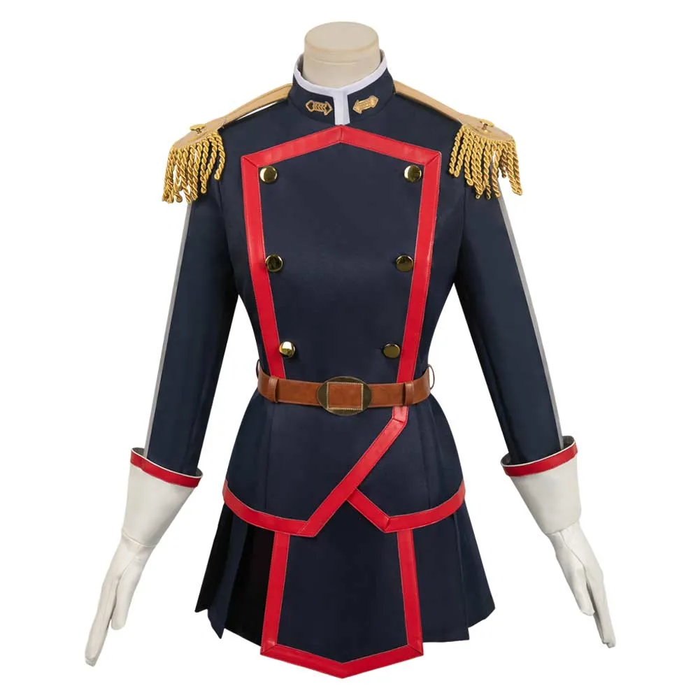 Chained Soldier Kyoka Uzen Women Blue Dress Outfit Party Carnival Halloween Cosplay Costume