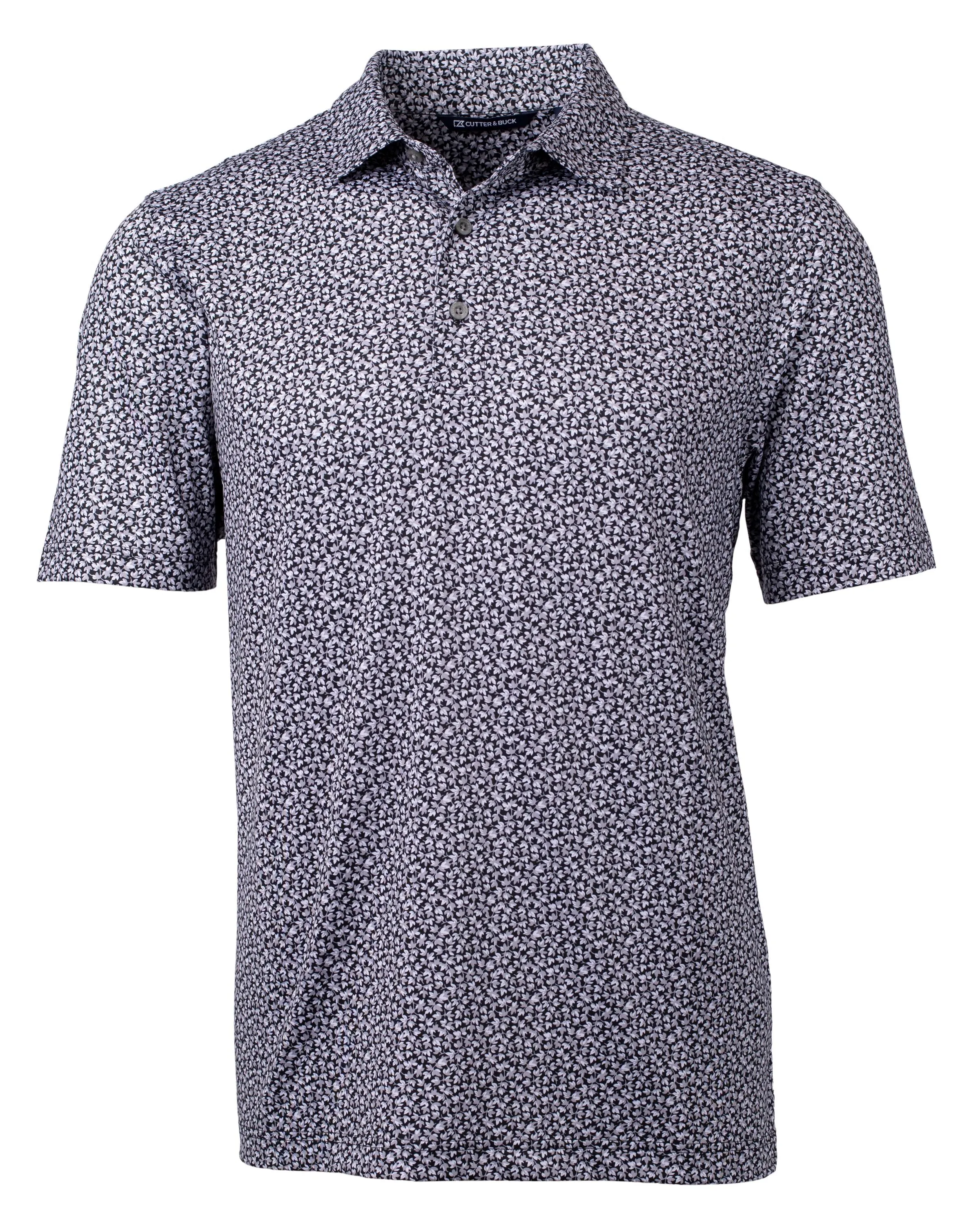 Cutter & Buck Pike Magnolia Print Stretch Men's Polo