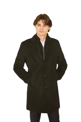 Daltoni Men's 3/4 Length Wool Coat