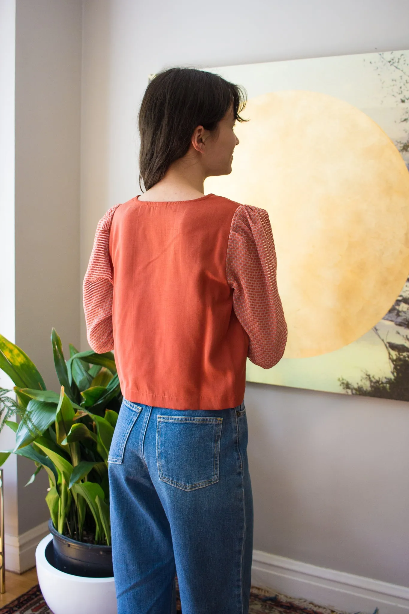 Eve Gravel Morning Dew Top - Rust Organza (Online Exclusive)