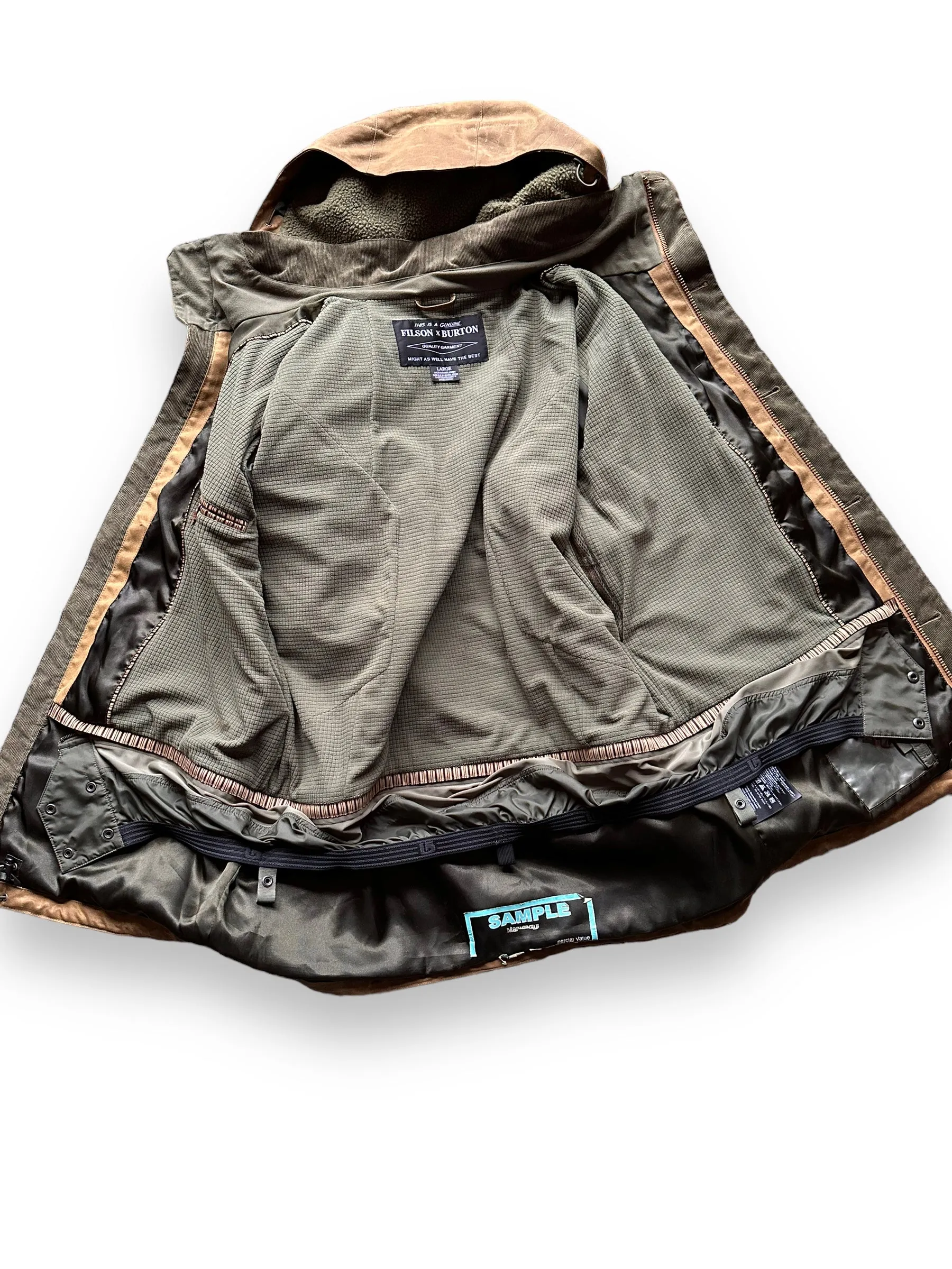 Filson X Burton Sentry Snowboarding Jacket SZ L |  Barn Owl Vintage Goods | Filson Workwear Seattle