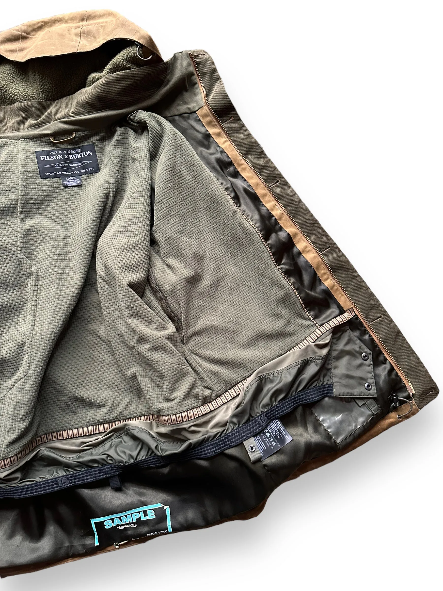 Filson X Burton Sentry Snowboarding Jacket SZ L |  Barn Owl Vintage Goods | Filson Workwear Seattle
