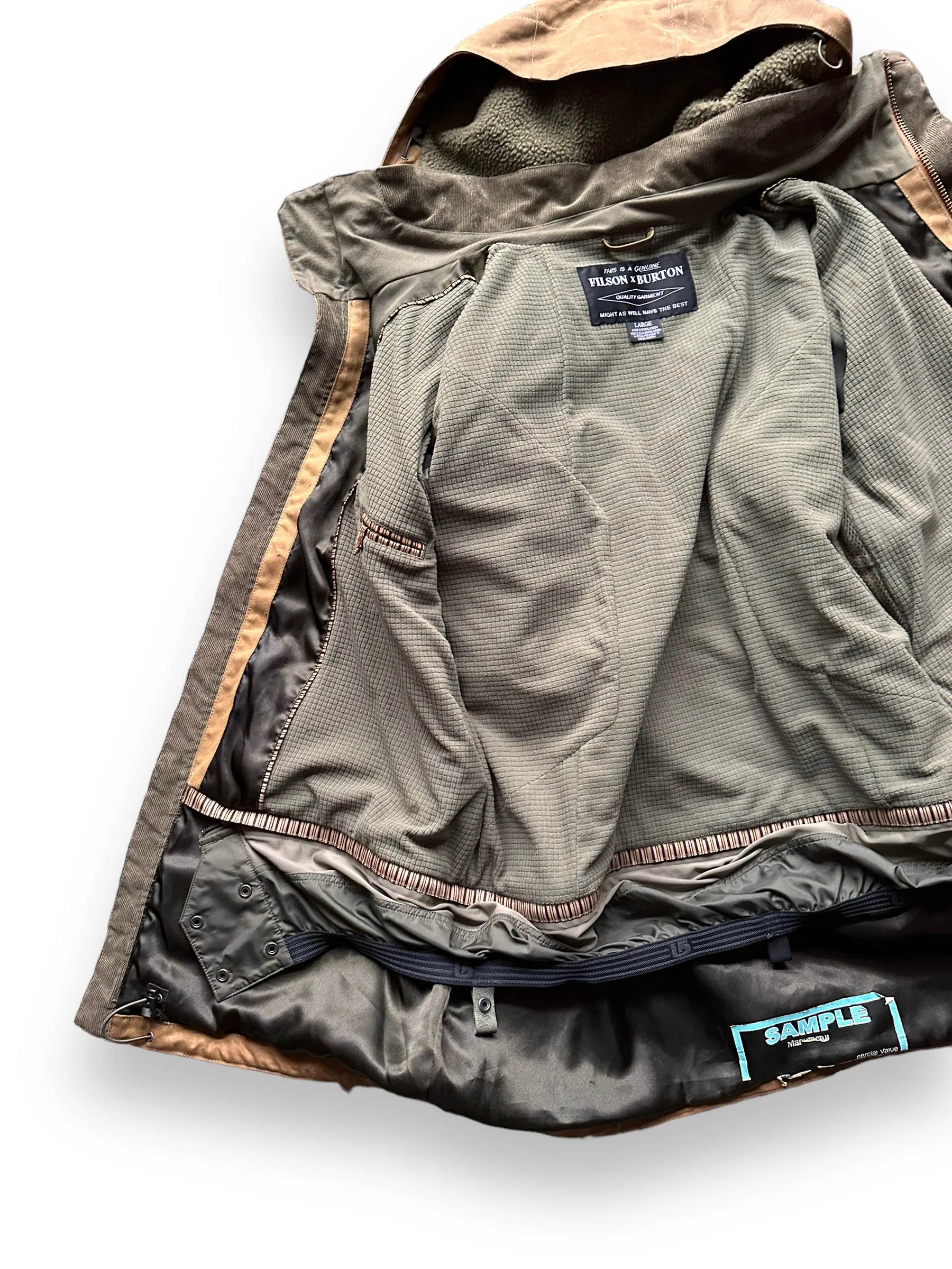Filson X Burton Sentry Snowboarding Jacket SZ L |  Barn Owl Vintage Goods | Filson Workwear Seattle