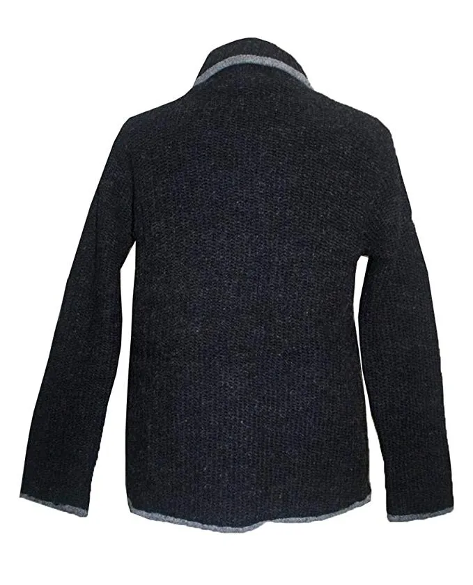 JOSEF Sherpa Lambs Wool Fleece Cardigan Sweater Coat Jacket ~ Petite Size
