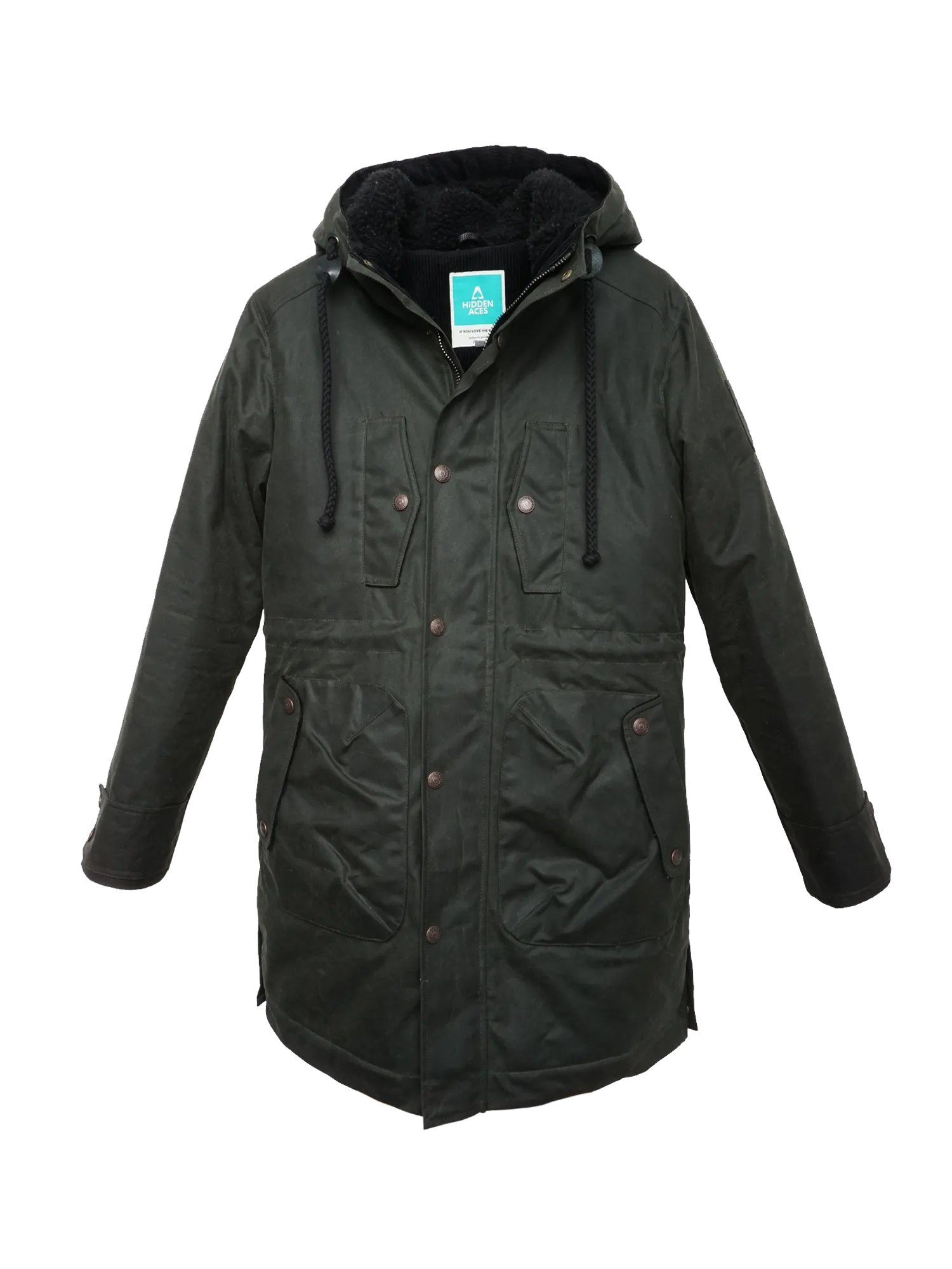 K1003 ZEPHYR Mens padded Wax-Parka
