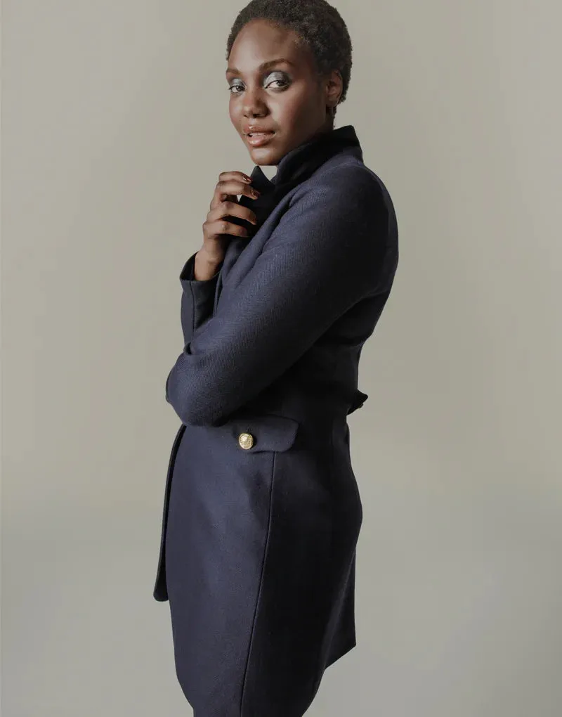 Longline blazer - navy loxley