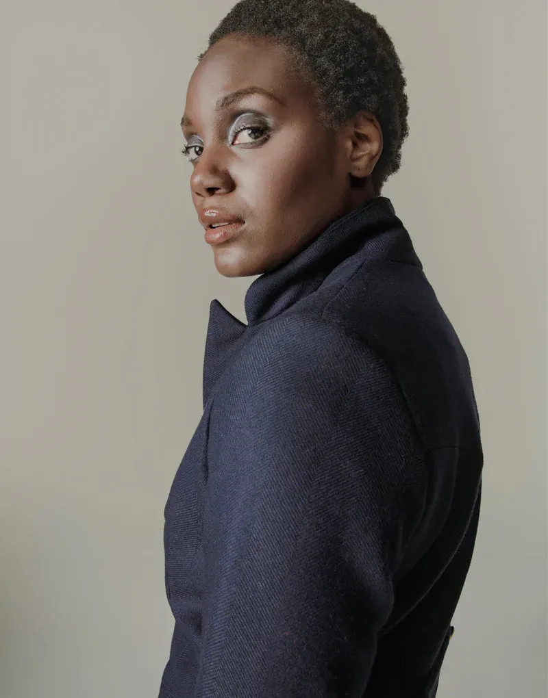 Longline blazer - navy loxley