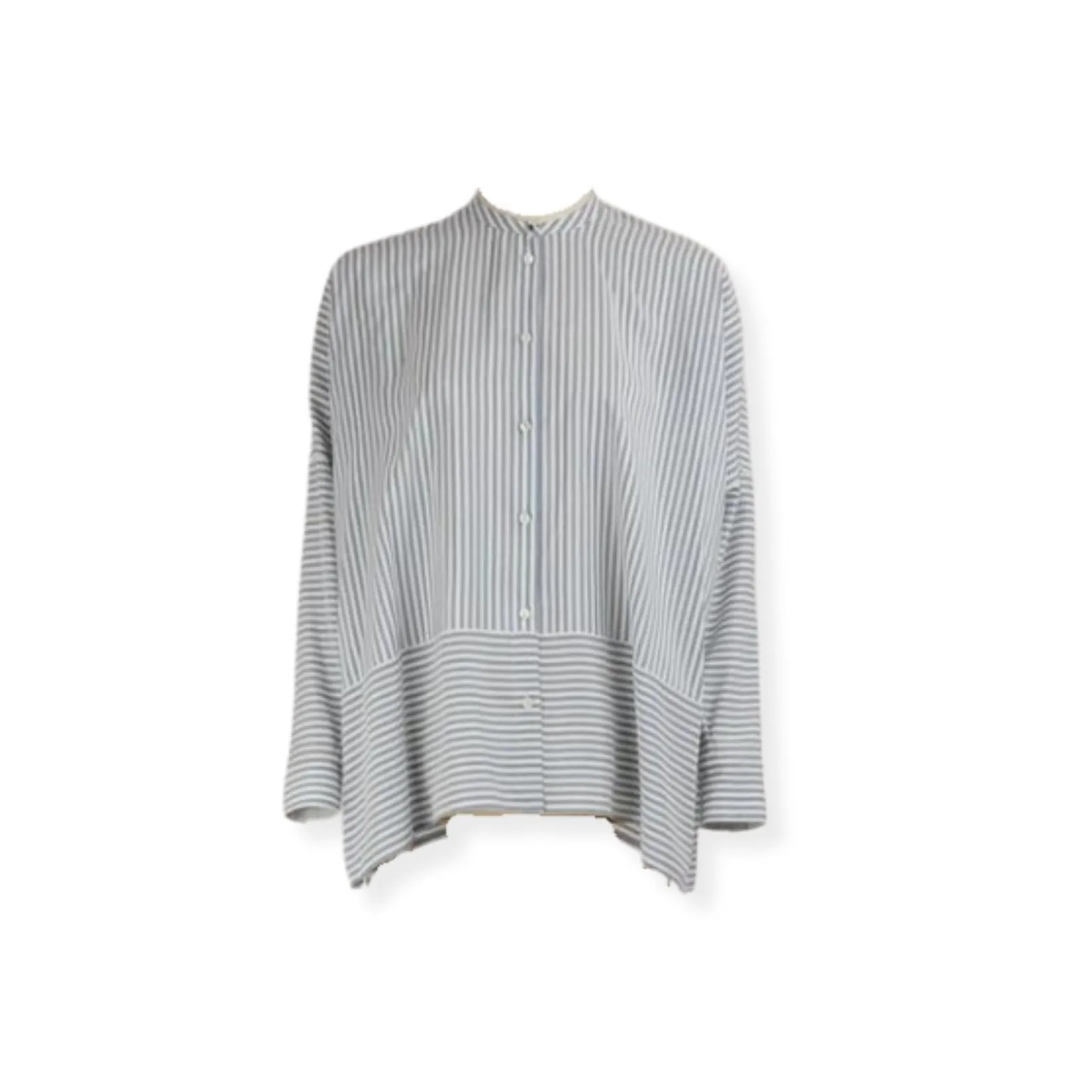 LORO PIANA Emily Silk Blouse In Grey - 100% Silk