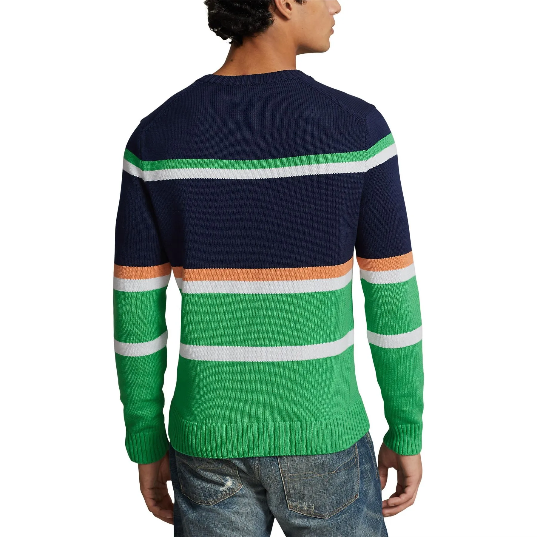 LS Knit Crewneck Sweater Multi Stripe - AW23