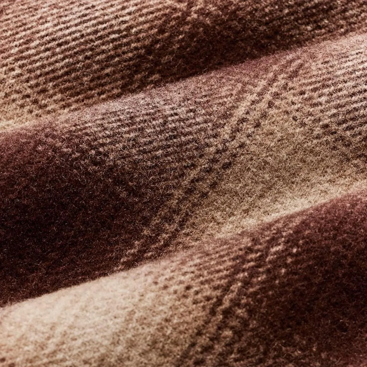 Mackinaw Wool Cruiser Jacket Brown Tan Ombre