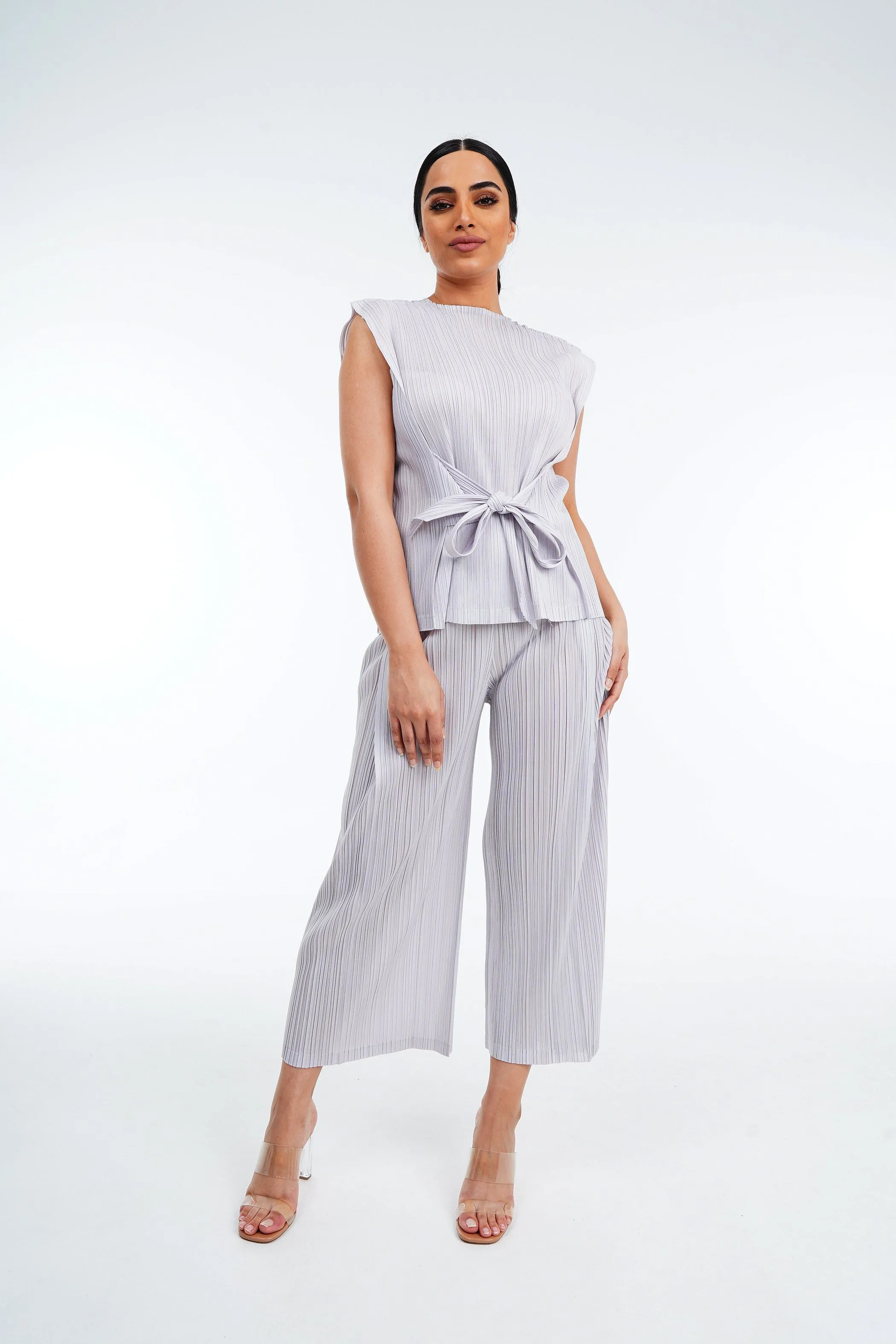 Meena Pleated Top and Pants Set