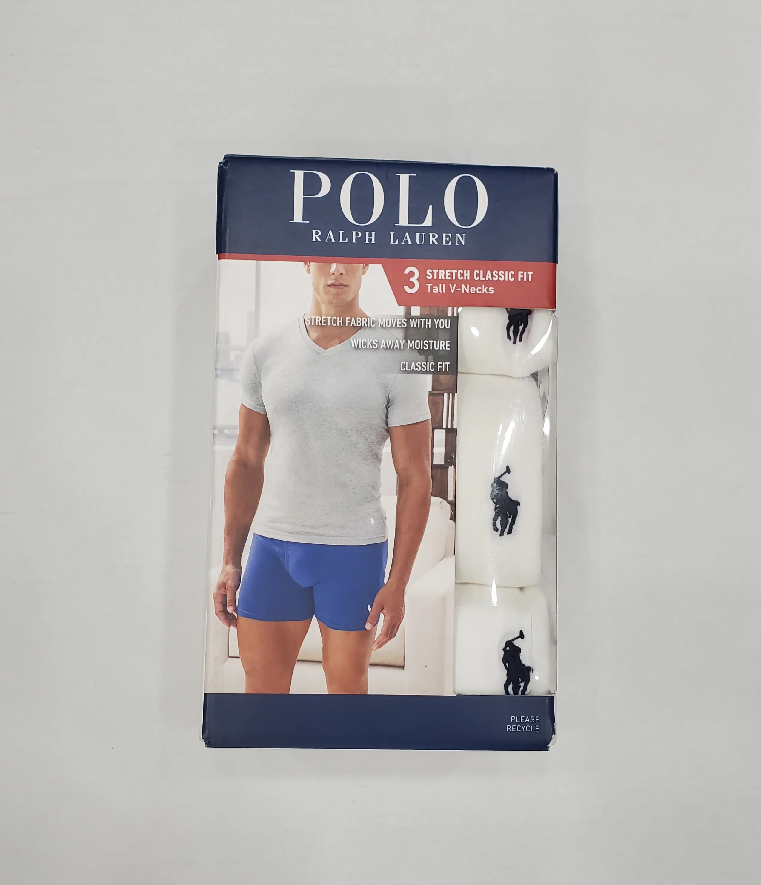 Nwt Polo Big & Tall V-Neck Pony Tee