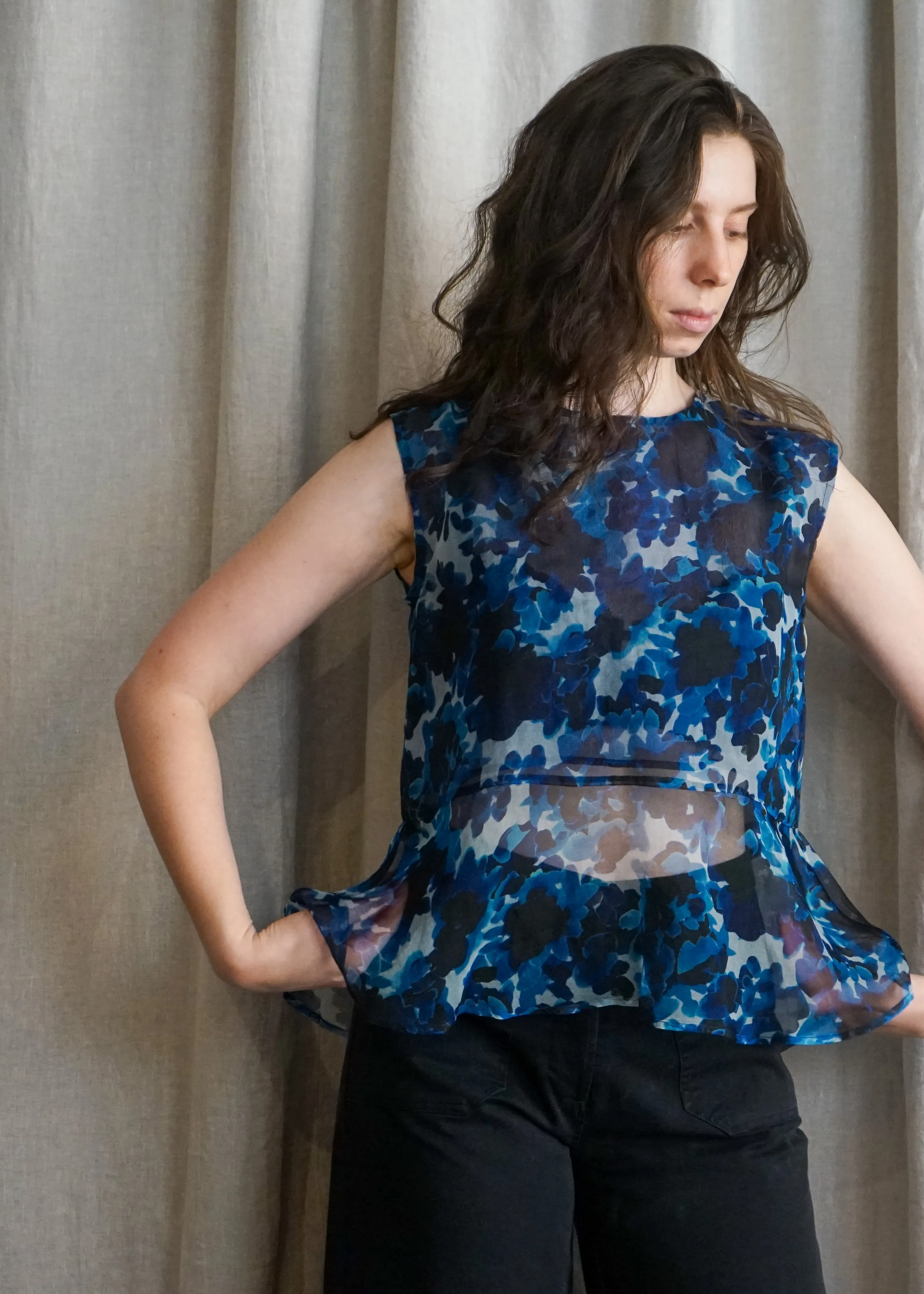 Organza Flower Top