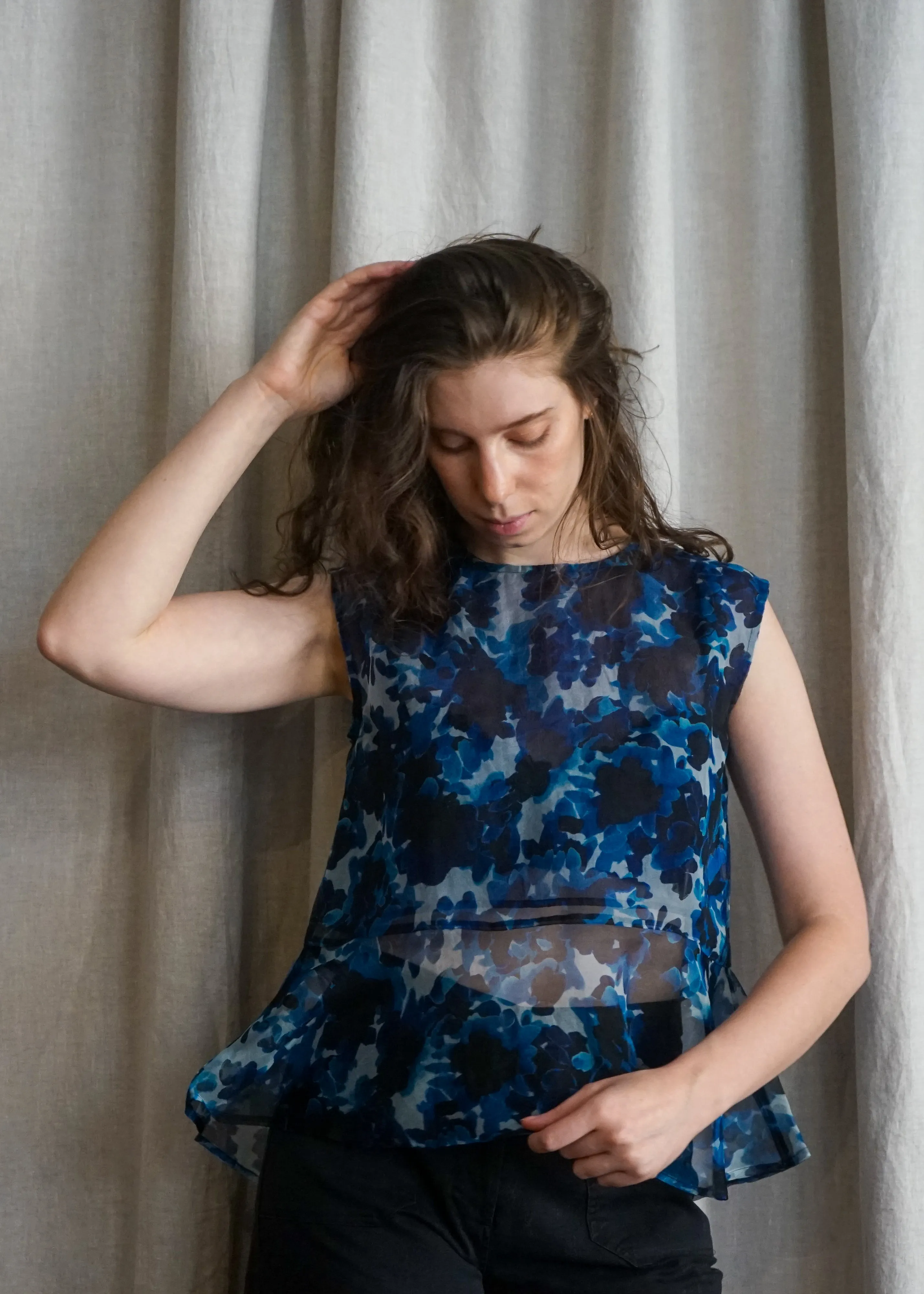 Organza Flower Top