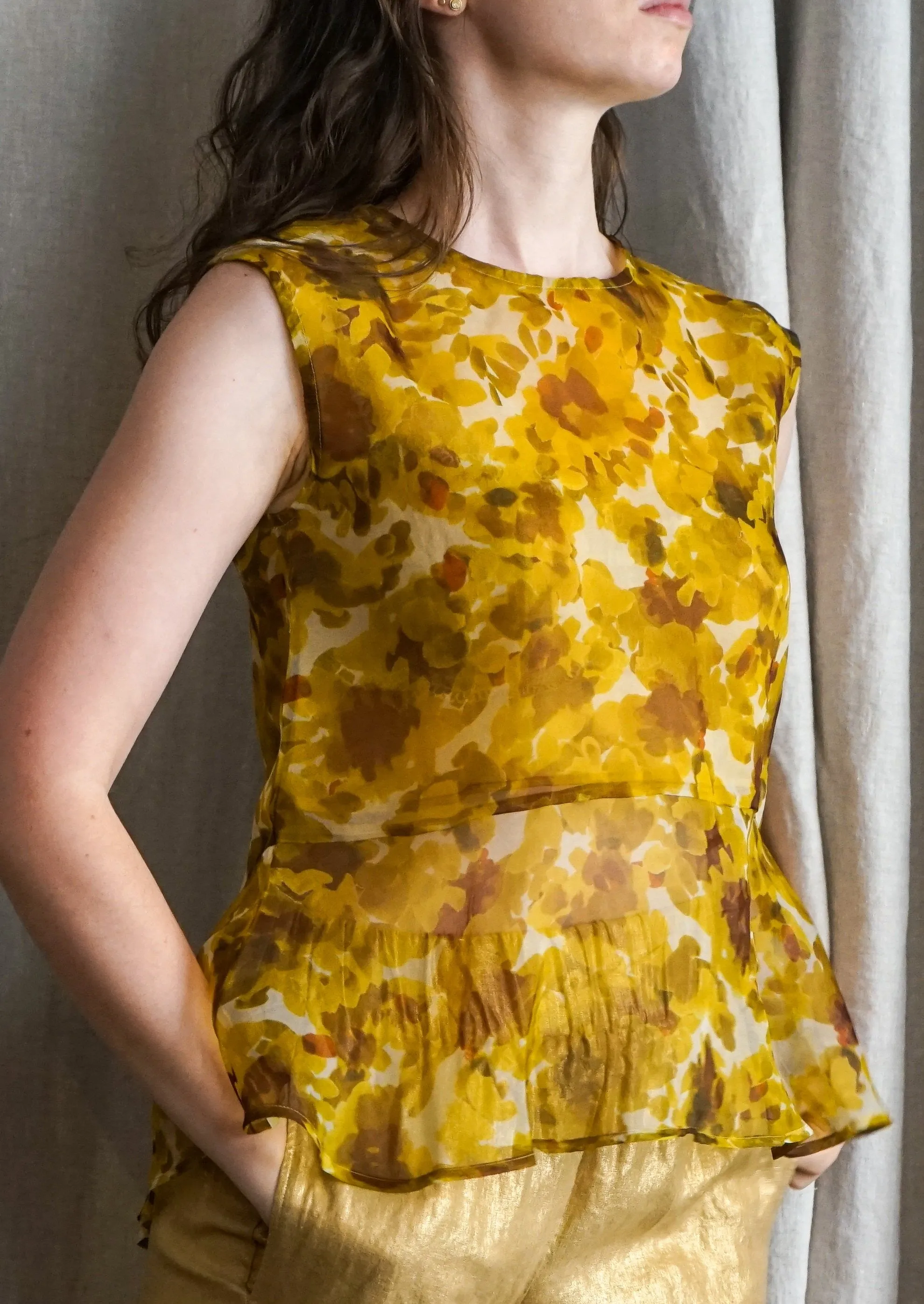 Organza Flower Top