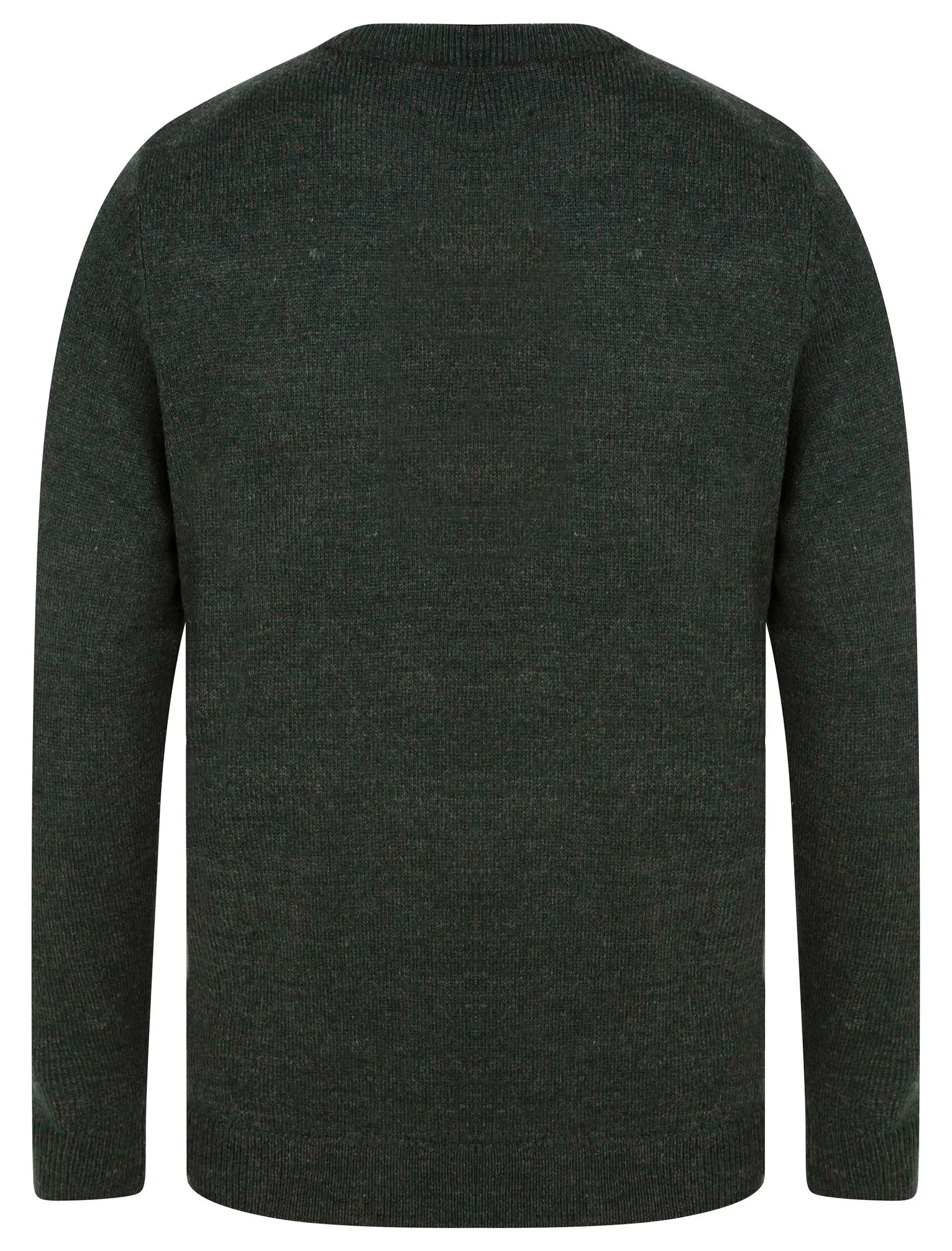 Pendleton Marled Crew Neck Jumper In Green / Charcoal Twist - Kensington Eastside