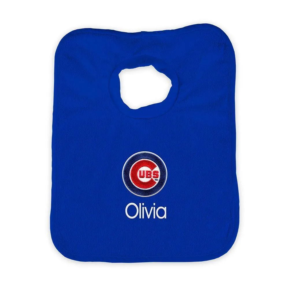 Personalized Chicago Cubs Pullover Bib
