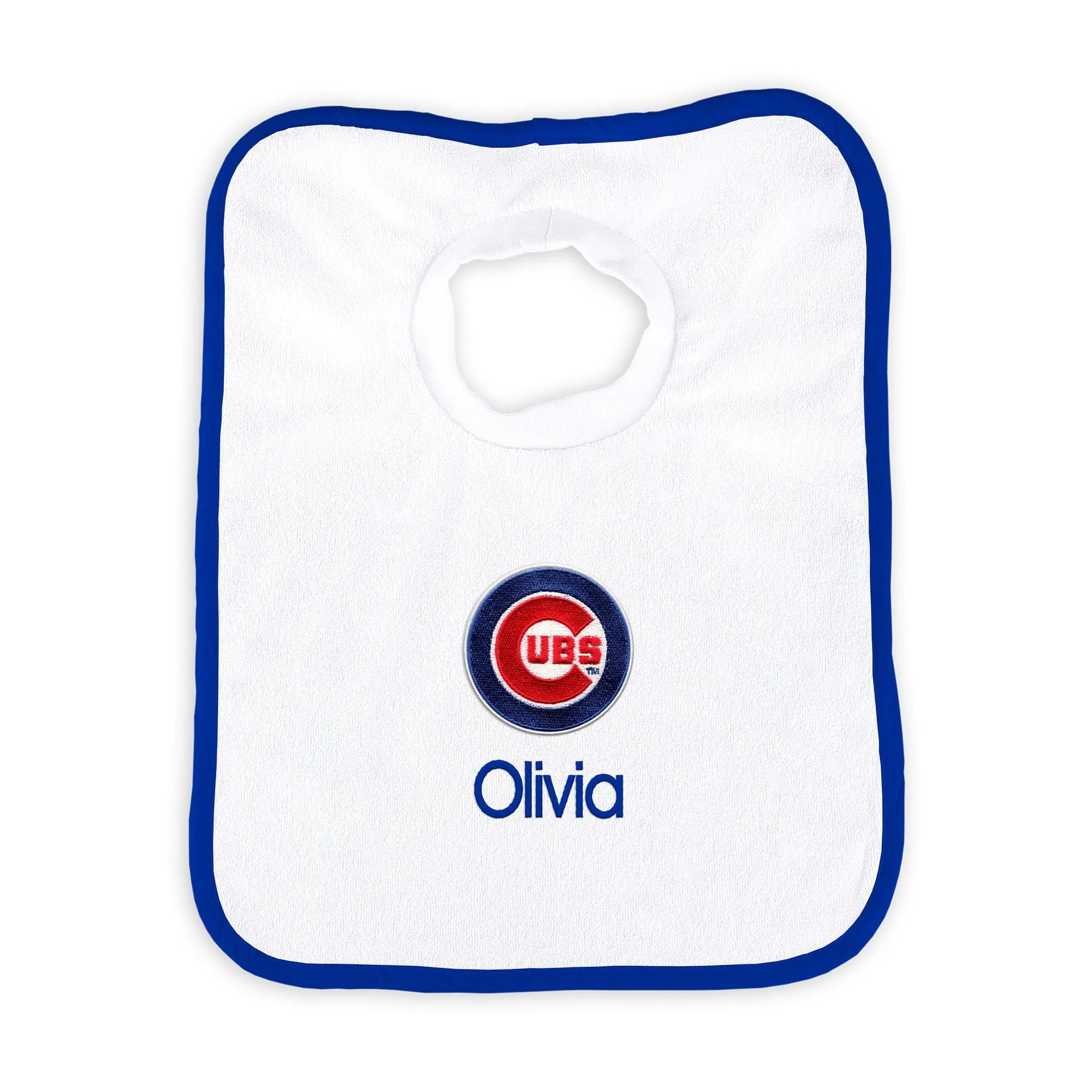 Personalized Chicago Cubs Pullover Bib