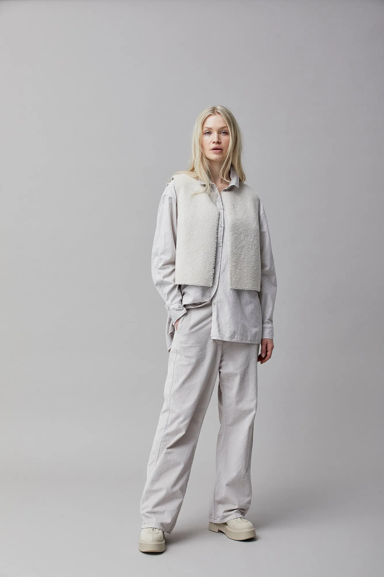 Shearling waistcoat
