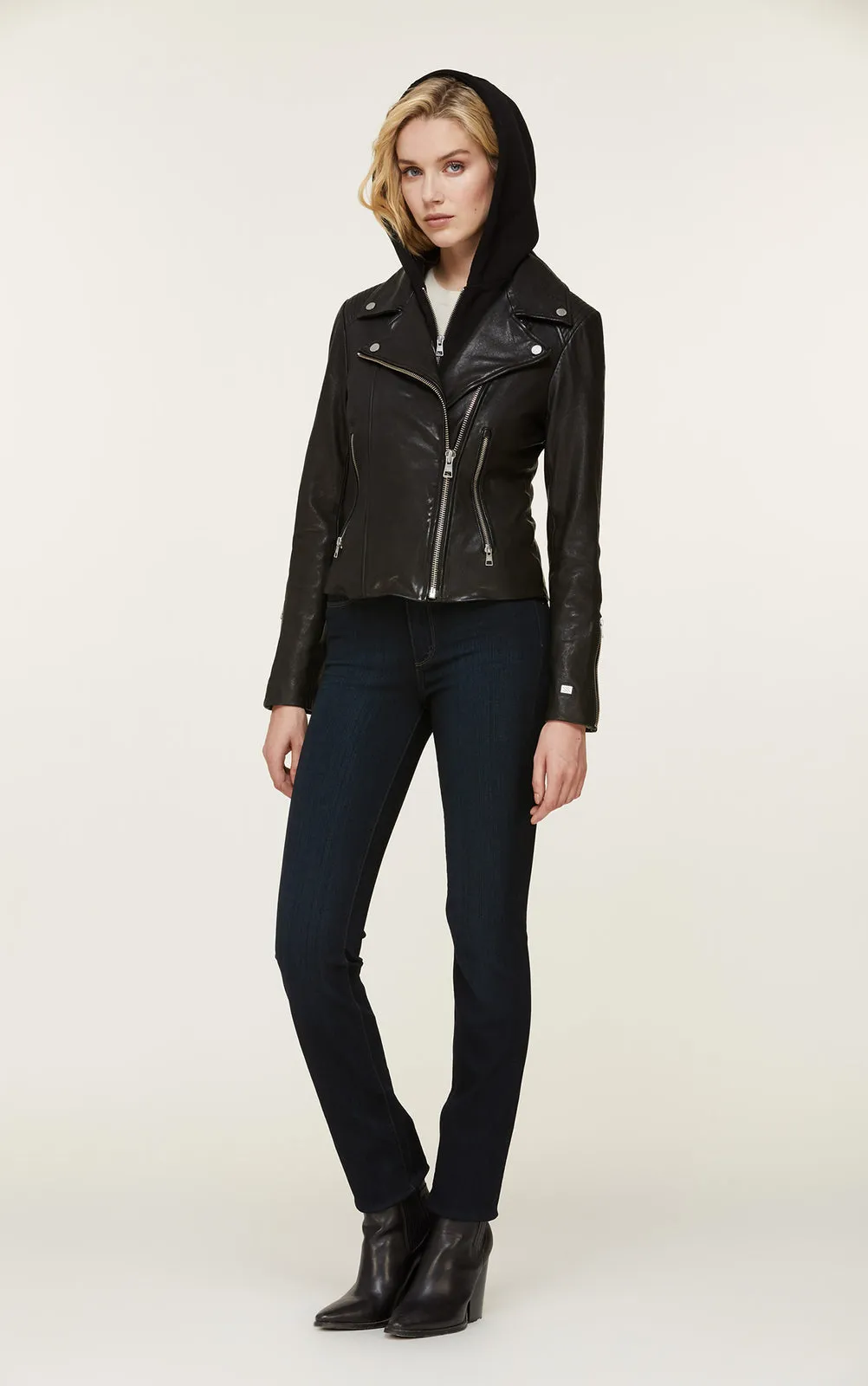 Soia & Kyo- Allison Black Moto Jacket