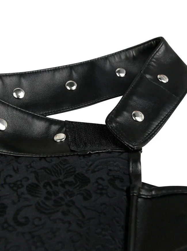 Steampunk Gothic Costume Accessories One-shoulder Leather Shrug Jacket Armor