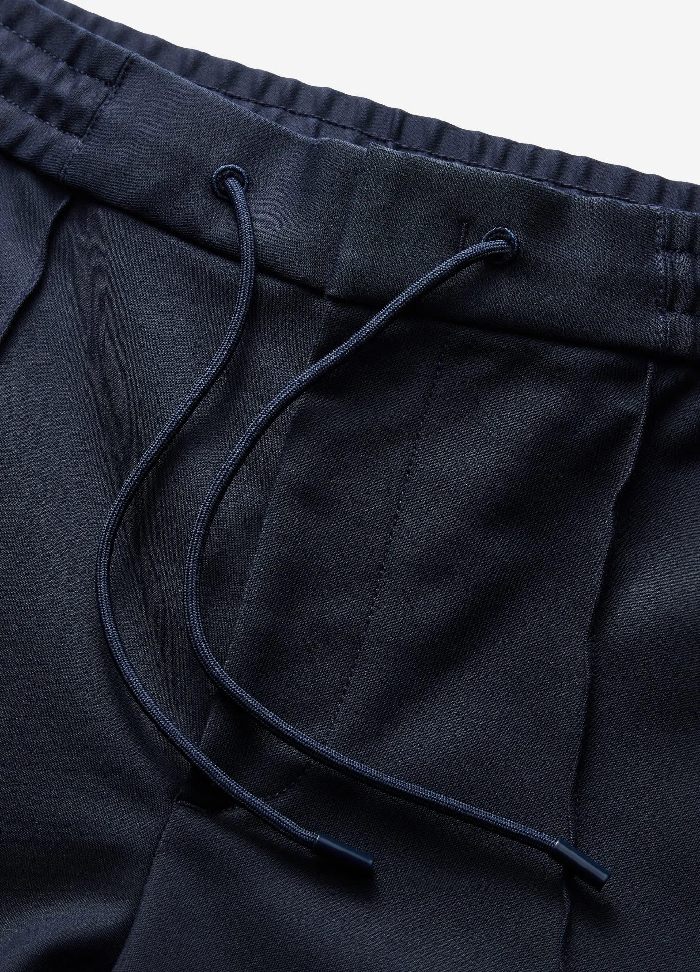 Tech Cotton Drawstring Pants Navy