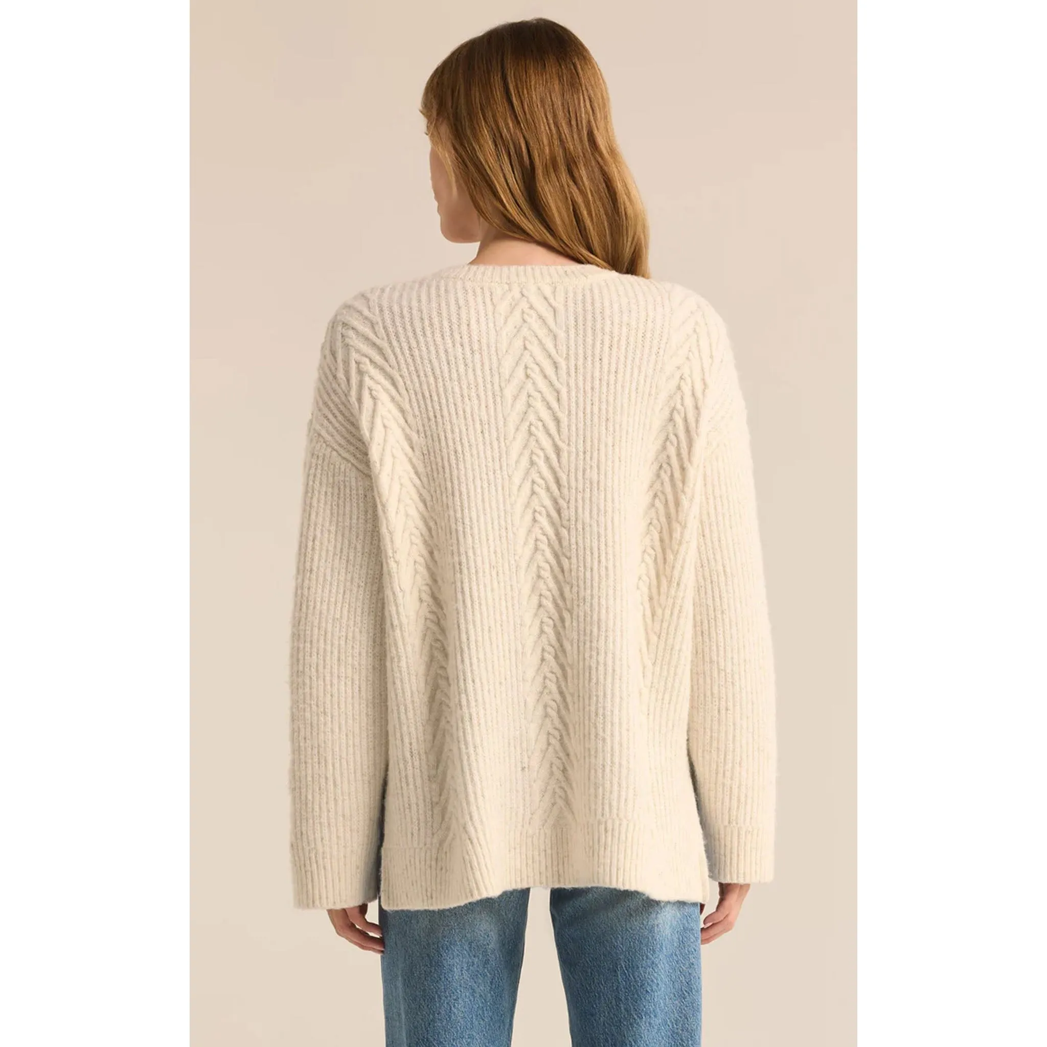 Z Supply All That Glitters Sweater Champagne